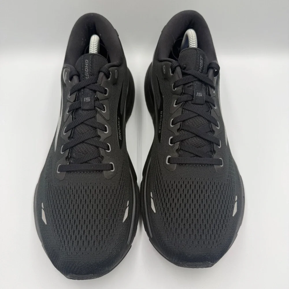 Brooks Ghost 15 Running Shoes Black Women's Size 12 Athletic Sneakers Men's 10.5